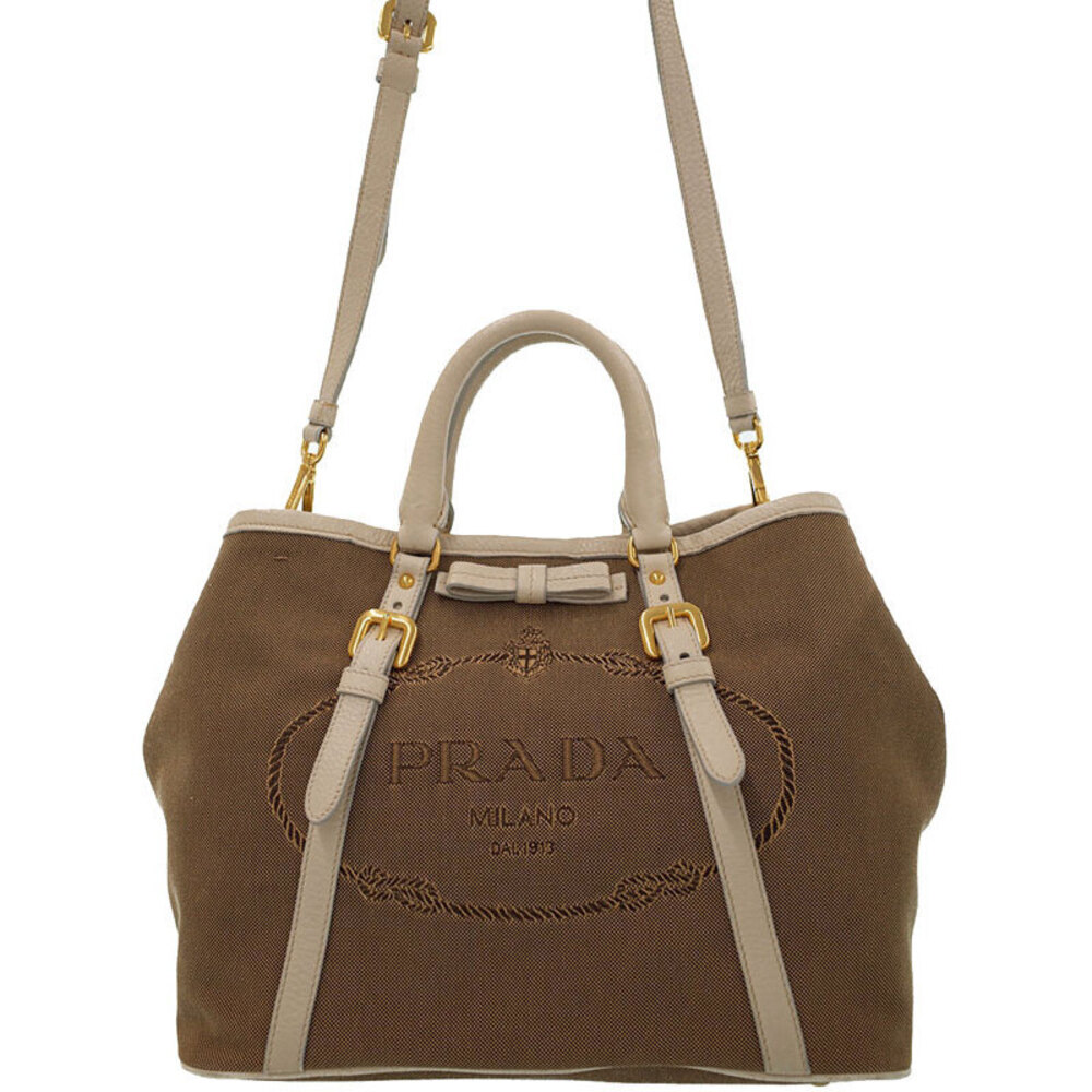 Prada Logo Jacquard Handbag